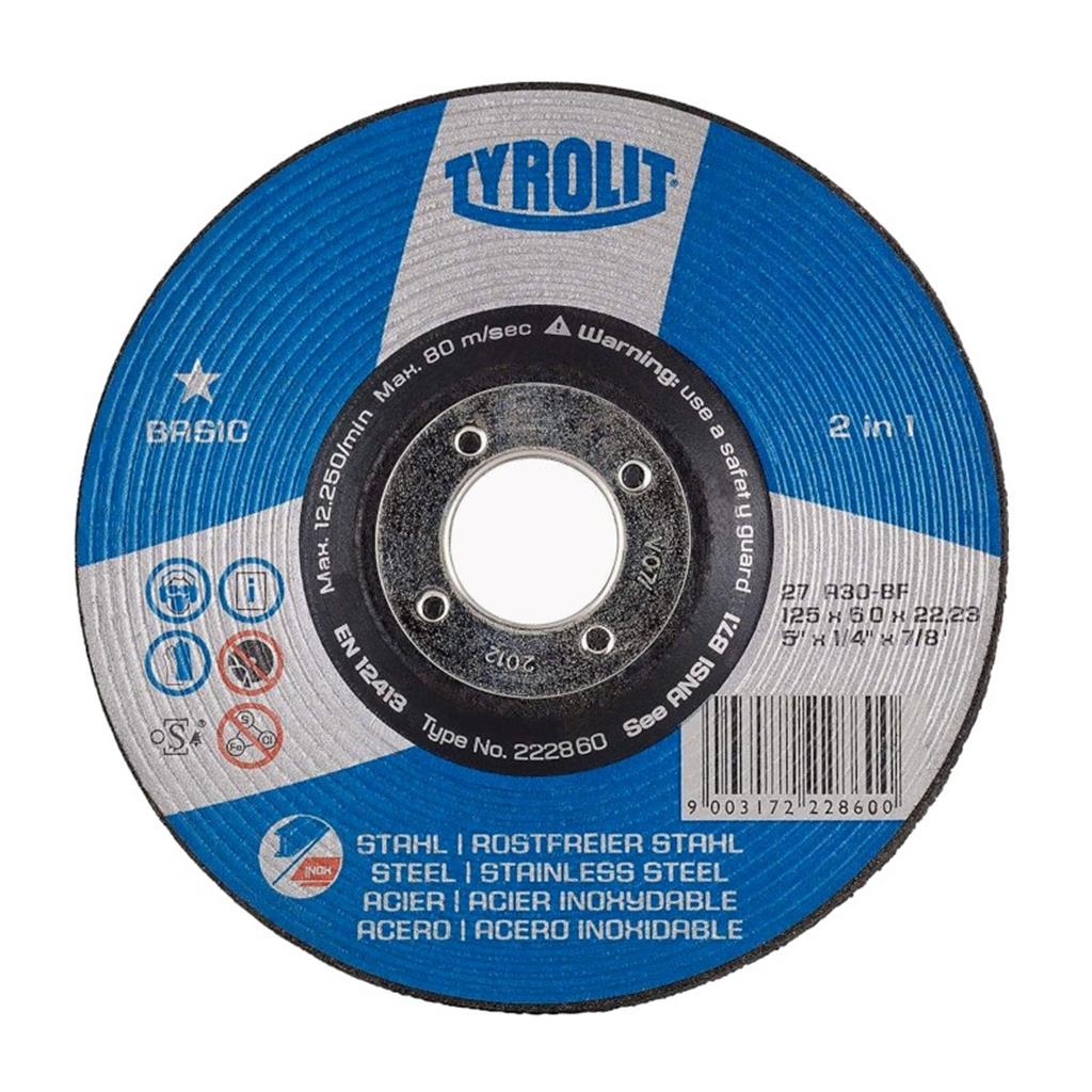 Tyrolit Grinding Disc 125x6mm 1S (A30Q-BF)