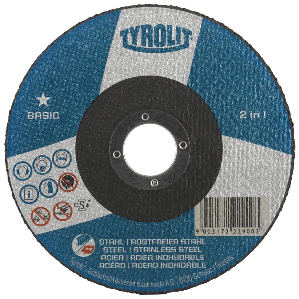 Tyrolit Standard Cut-Off Discs (Basic) - 125 x 2.5 x 22.23mm (A30Q-BF)