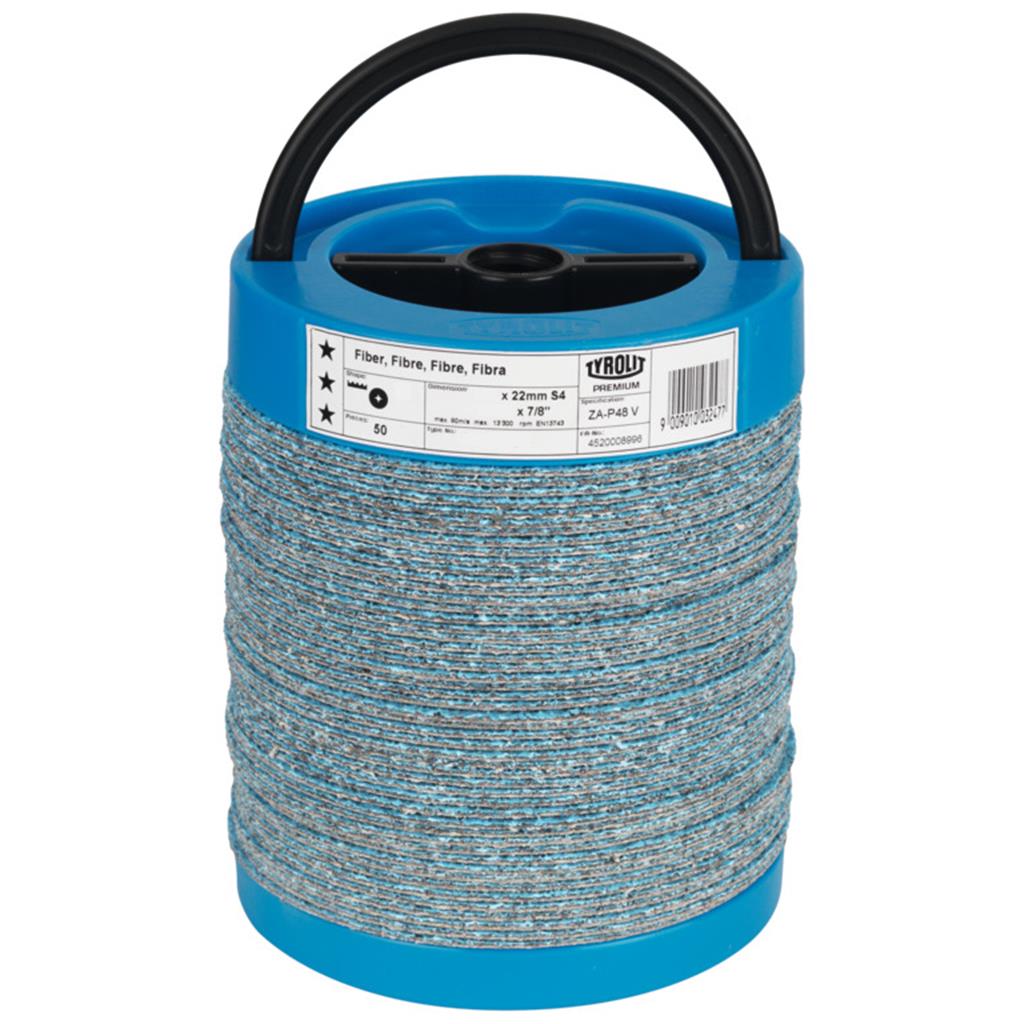 Tyrolit Zirconium Premium Fibre Disc (Spined) - 125mm (5), P120