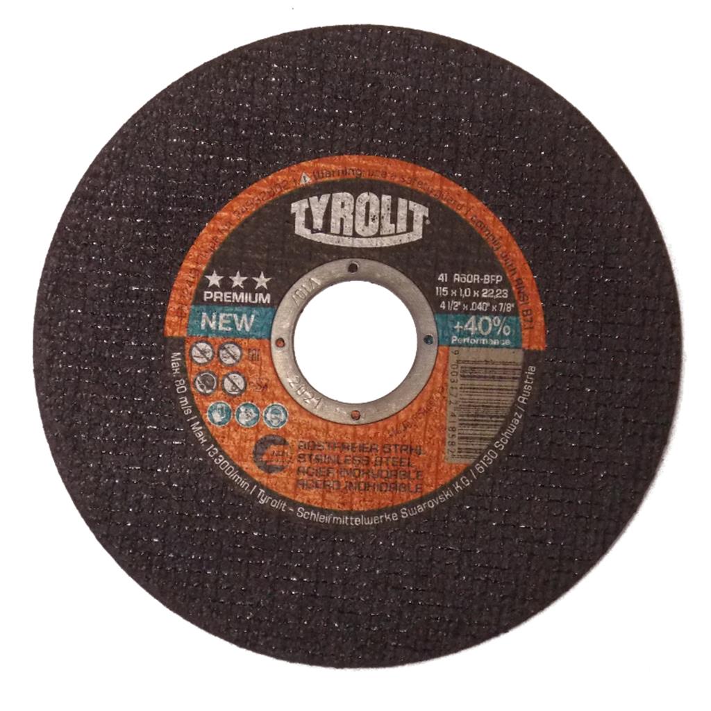 Tyrolit Superthin Cut-Off Discs (Premium) - 125 x 1 x 22.23mm (A60R-BFP)